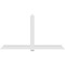 Ekena Millwork Eugene Architectural Grade PVC Gable Bracket, 108"W x 58 1/2"H x 4"D x 6"F, 13/12 Pitch GBP108X59X0406EUG00 - alternate 3